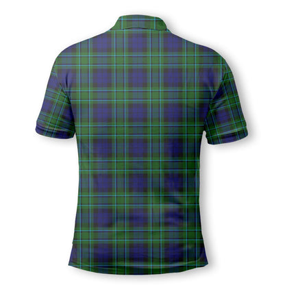 Clan Maccallum Tartan Golf Men Polo Shirt Crest And Plaid Basic Style