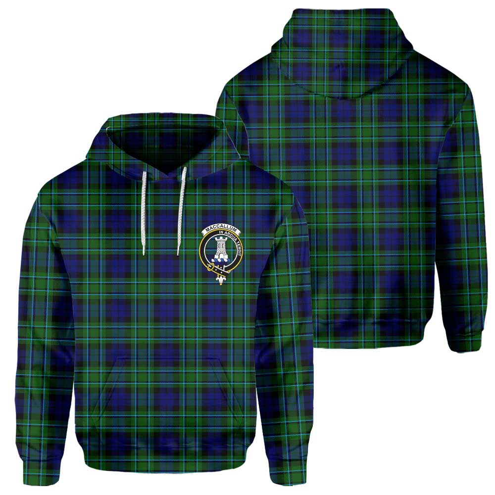 Clan Maccallum Tartan Men Hoodie Crest And Plaid Basic Style