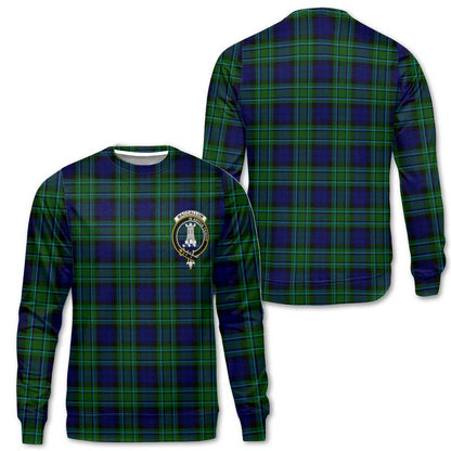 Clan Maccallum Tartan Men Sweatshirt Crest And Plaid Basic Style