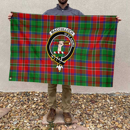 Clan Macculloch Mcculloch Tartan Flag Crest And Plaid Basic Style