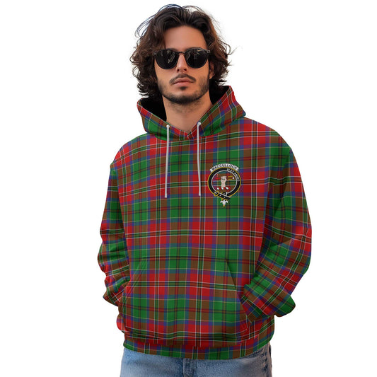 Clan Macculloch Tartan Men Hoodie Crest And Plaid Basic Style