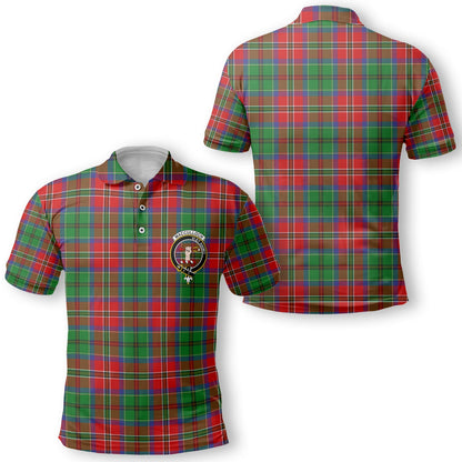 Clan Macculloch Tartan Men Polo Shirt Crest And Plaid Basic Style