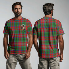 Clan Macculloch Tartan Men T Shirt Crest And Plaid Basic Style