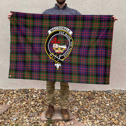 Clan Macdonald Donald Tartan Flag Crest And Plaid Basic Style