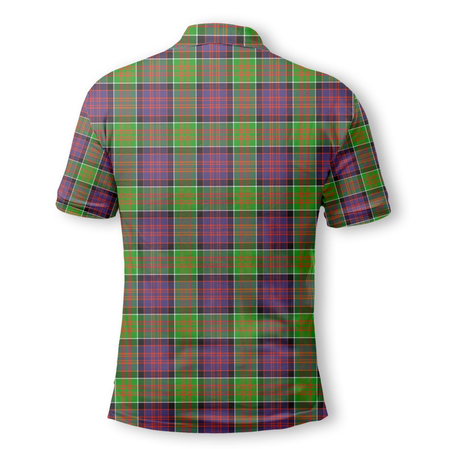 Clan Macdonald Donald Tartan Golf Men Polo Shirt Crest And Plaid Basic Style