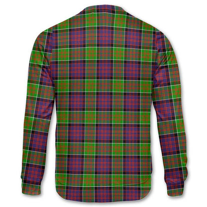 Clan Macdonald Donald Tartan Men Sweatshirt Crest And Plaid Basic Style