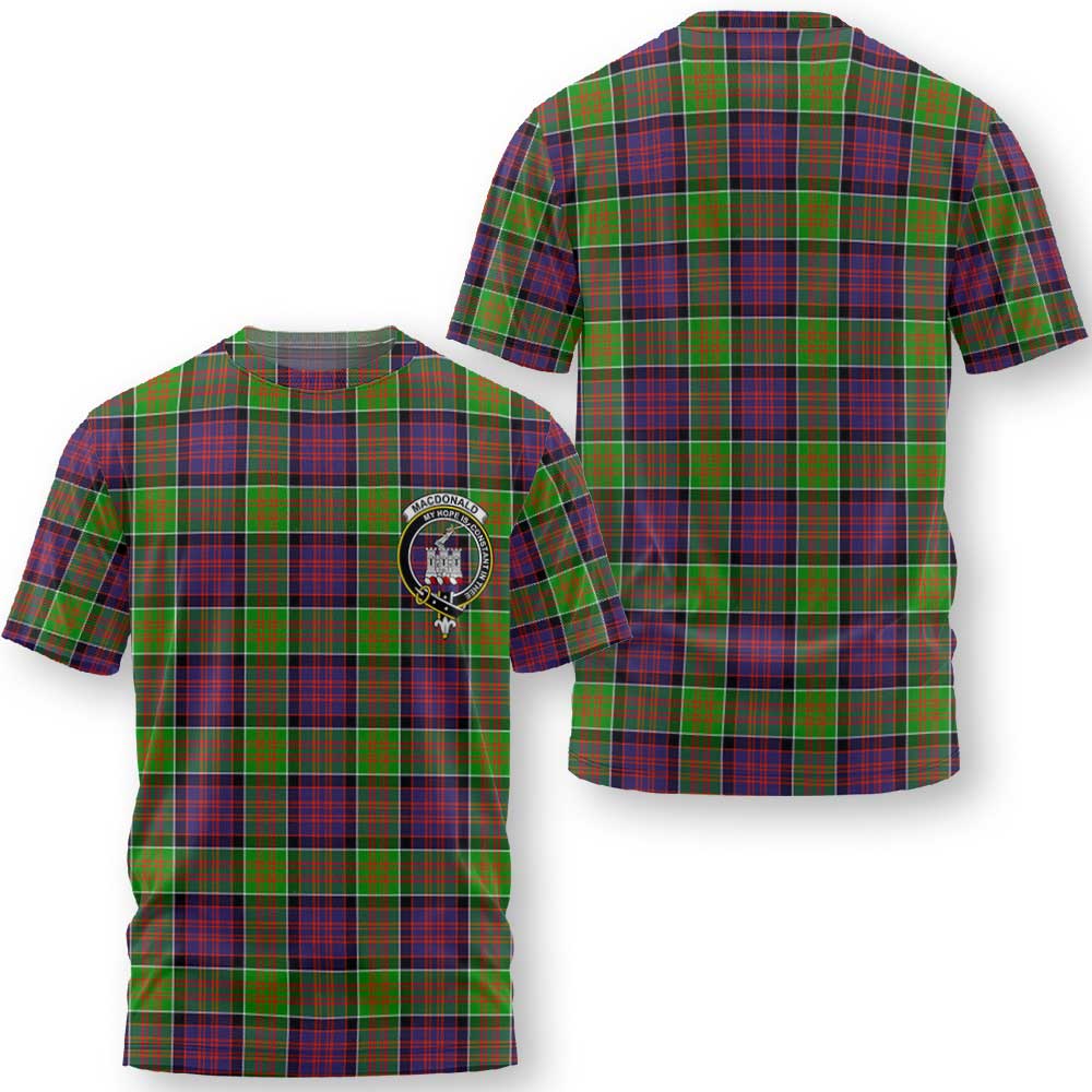 Clan Macdonald Donald Tartan Men T Shirt Crest And Plaid Basic Style