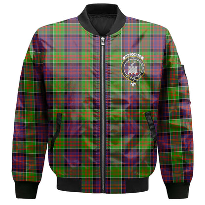 Clan Macdonald Donald Tartan Women Bomber Jacket Crest And Plaid Basic Style