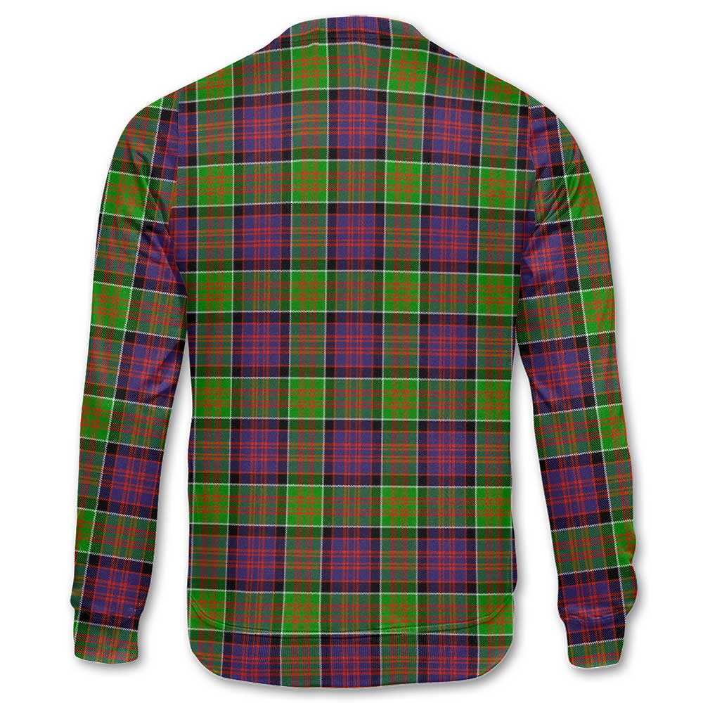 Clan Macdonald Donald Tartan Women Sweatshirt Crest And Plaid Basic Style