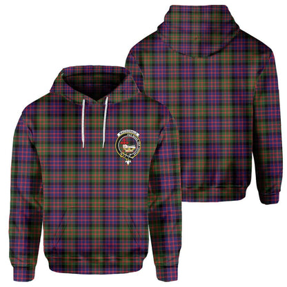 Clan Macdonald Tartan Men Hoodie Crest And Plaid Basic Style