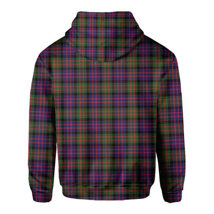 Clan Macdonald Tartan Men Hoodie Crest And Plaid Basic Style