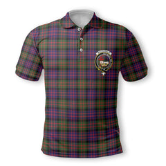 Clan Macdonald Tartan Men Polo Shirt Crest And Plaid Basic Style