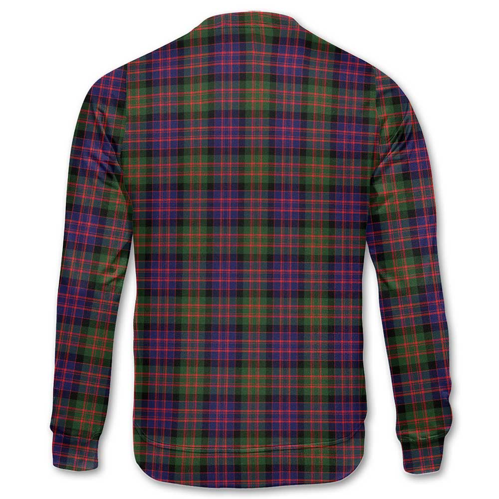 Clan Macdonald Tartan Men Sweatshirt Crest And Plaid Basic Style