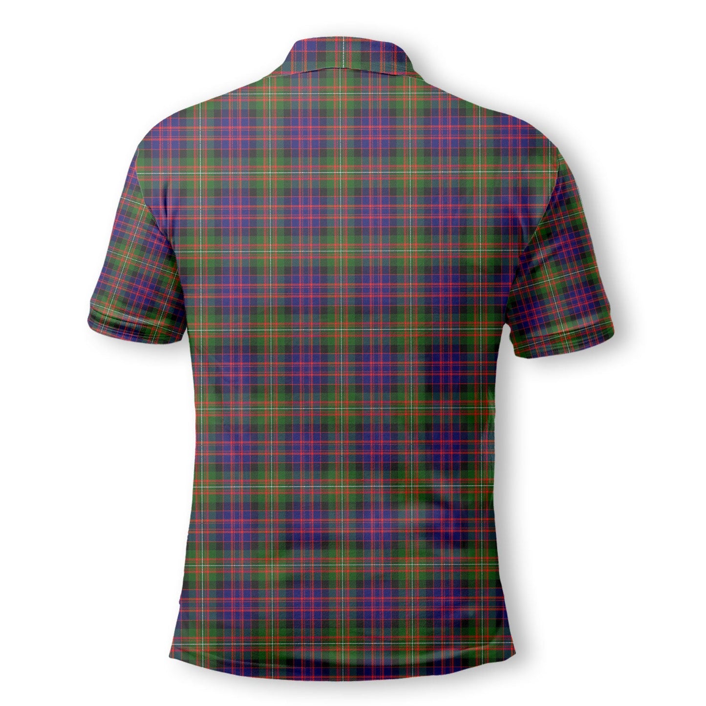 Clan Macdonell Of Glengarry Tartan Golf Men Polo Shirt Crest And Plaid Basic Style