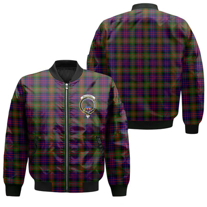 Clan Macdonell Of Glengarry Tartan Men Bomber Jacket Crest And Plaid Basic Style