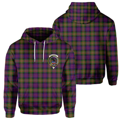 Clan Macdonell Of Glengarry Tartan Men Hoodie Crest And Plaid Basic Style