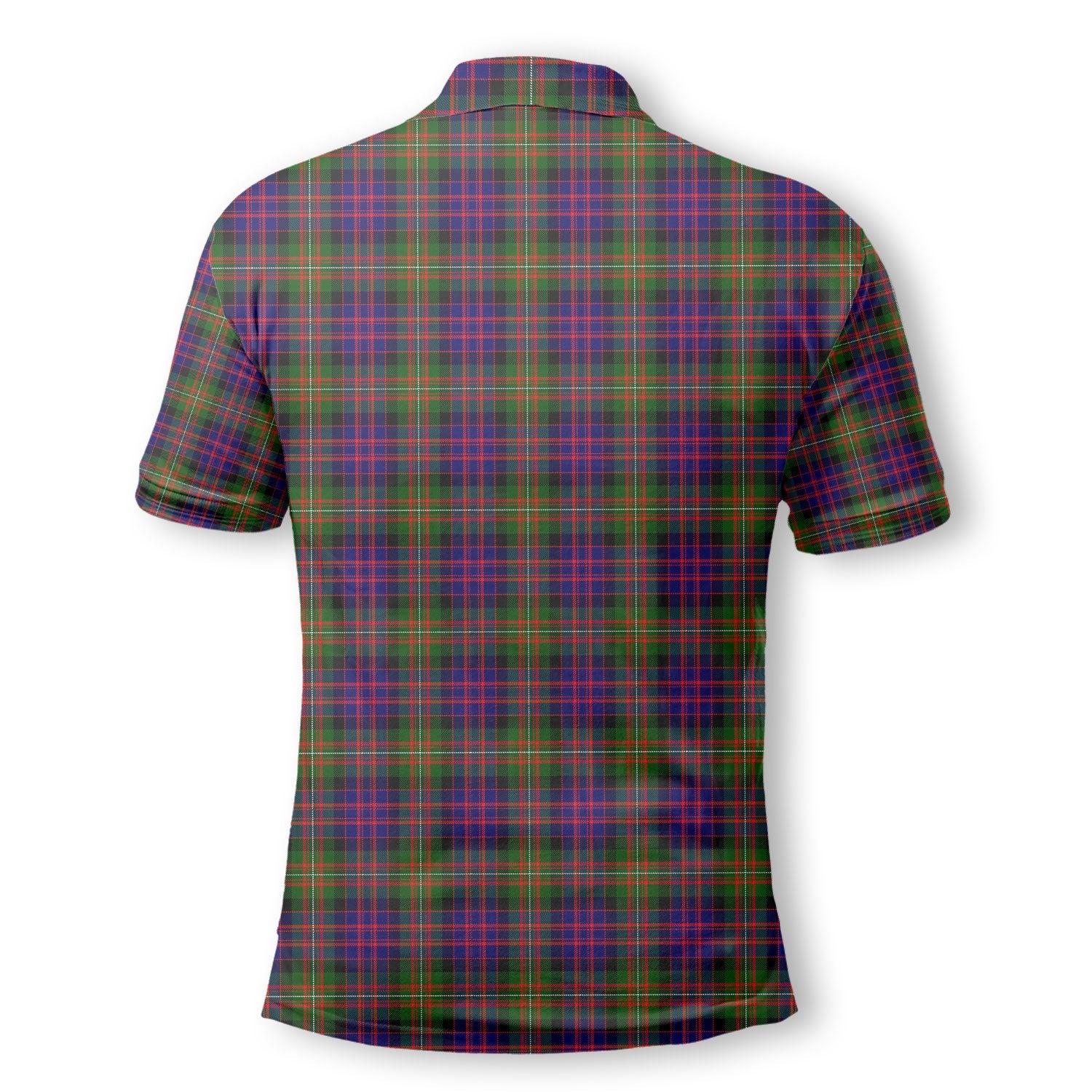 Clan Macdonell Of Glengarry Tartan Men Polo Shirt Crest And Plaid Basic Style