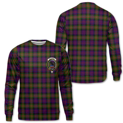 Clan Macdonell Of Glengarry Tartan Men Sweatshirt Crest And Plaid Basic Style