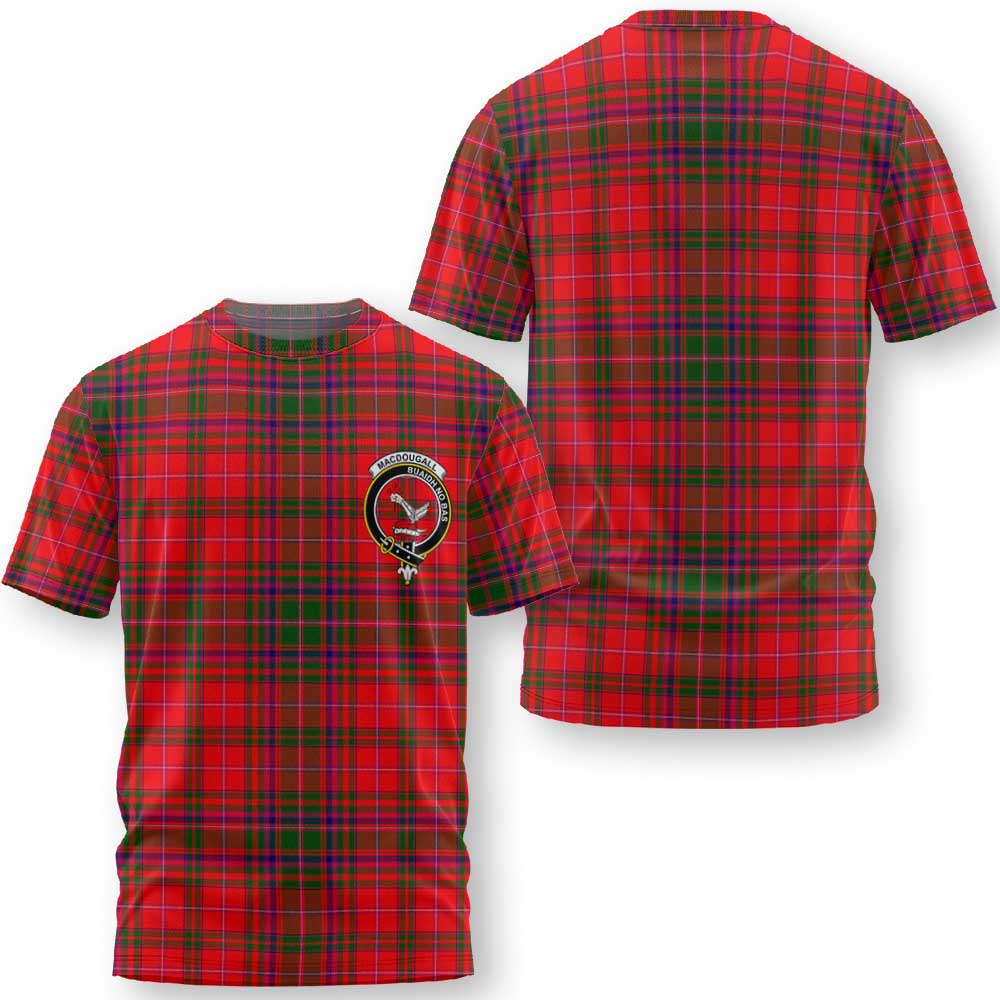 Clan Macdougall Tartan Men T Shirt Crest And Plaid Basic Style