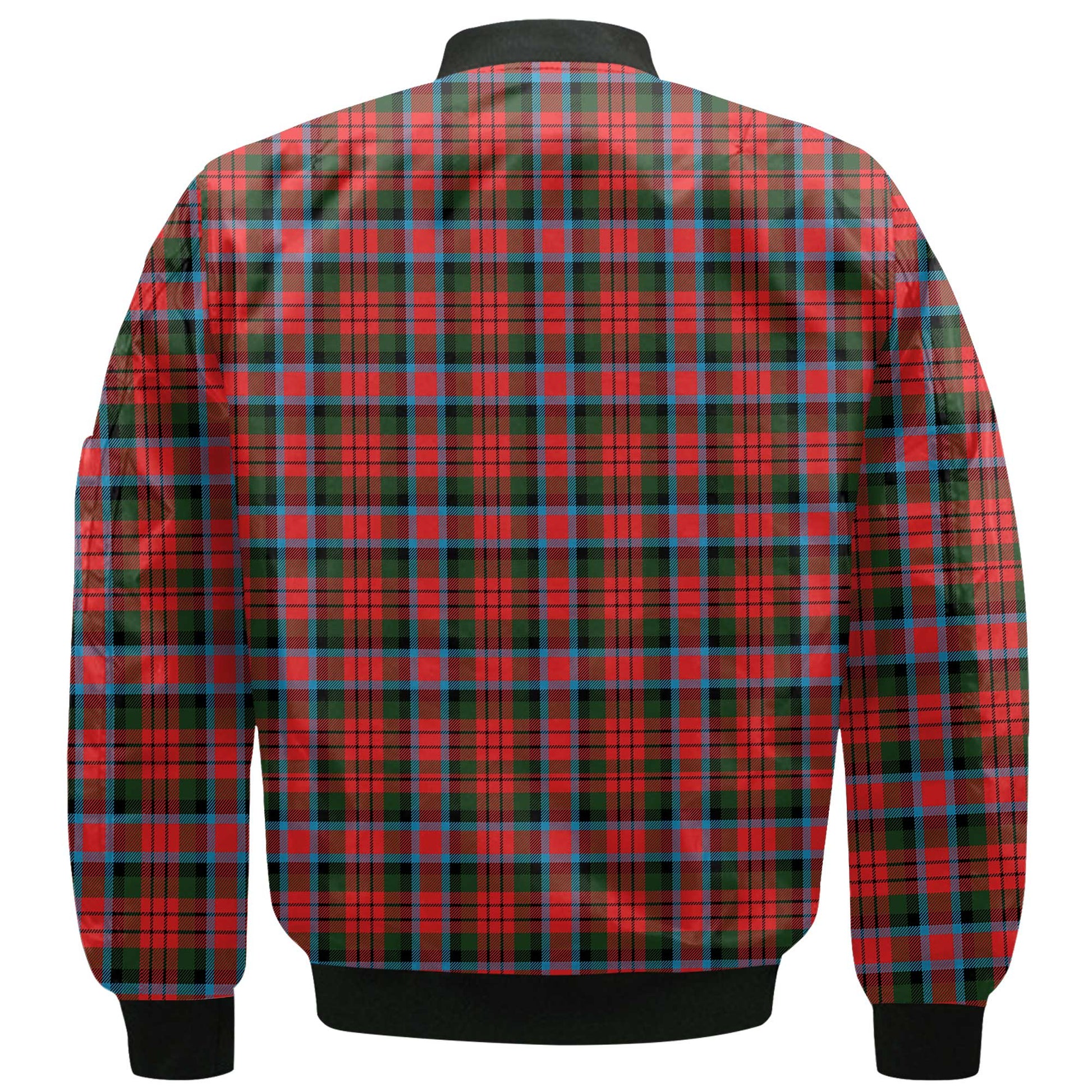 Clan Macduff Tartan Men Bomber Jacket Crest And Plaid Basic Style