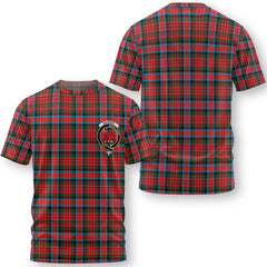 Clan Macduff Tartan Men T Shirt Crest And Plaid Basic Style