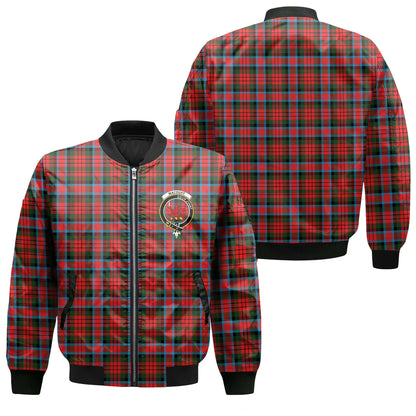 Clan Macduff Tartan Women Bomber Jacket Crest And Plaid Basic Style