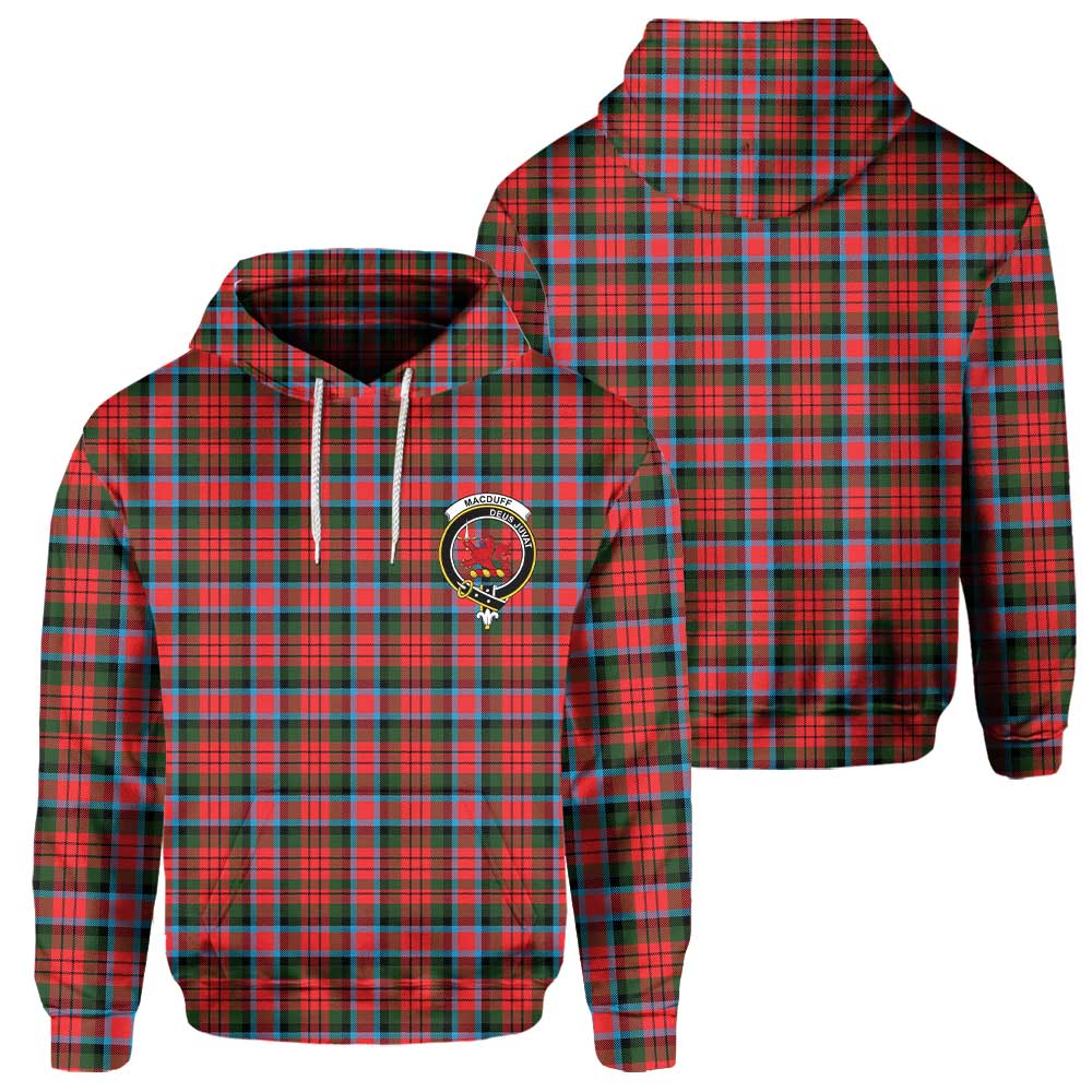 Clan Macduff Tartan Women Hoodie Crest And Plaid Basic Style