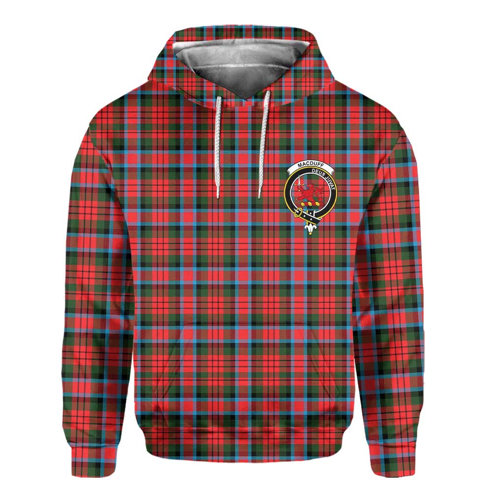 Clan Macduff Tartan Women Hoodie Crest And Plaid Basic Style