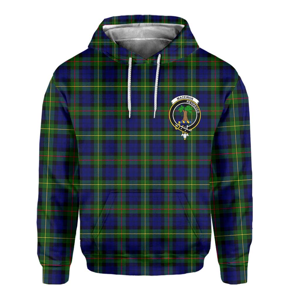 Clan Macewen Tartan Men Hoodie Crest And Plaid Basic Style