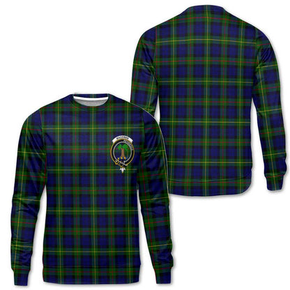 Clan Macewen Tartan Men Sweatshirt Crest And Plaid Basic Style