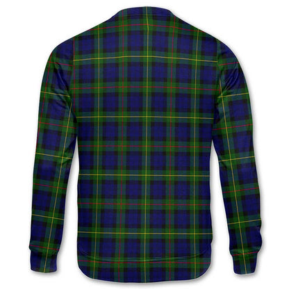 Clan Macewen Tartan Men Sweatshirt Crest And Plaid Basic Style