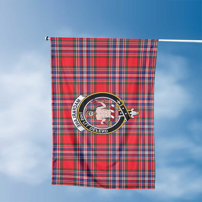 Clan Macfarlane Tartan Flag Crest And Plaid Basic Style