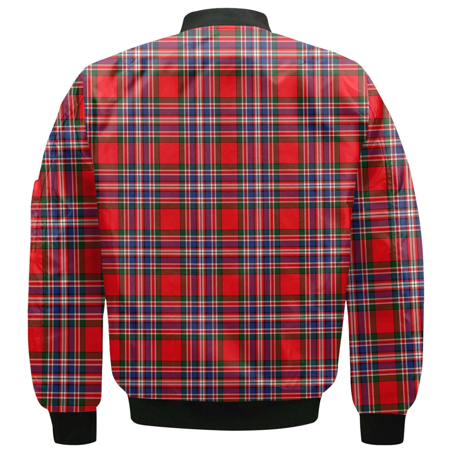 Clan Macfarlane Tartan Men Bomber Jacket Crest And Plaid Basic Style