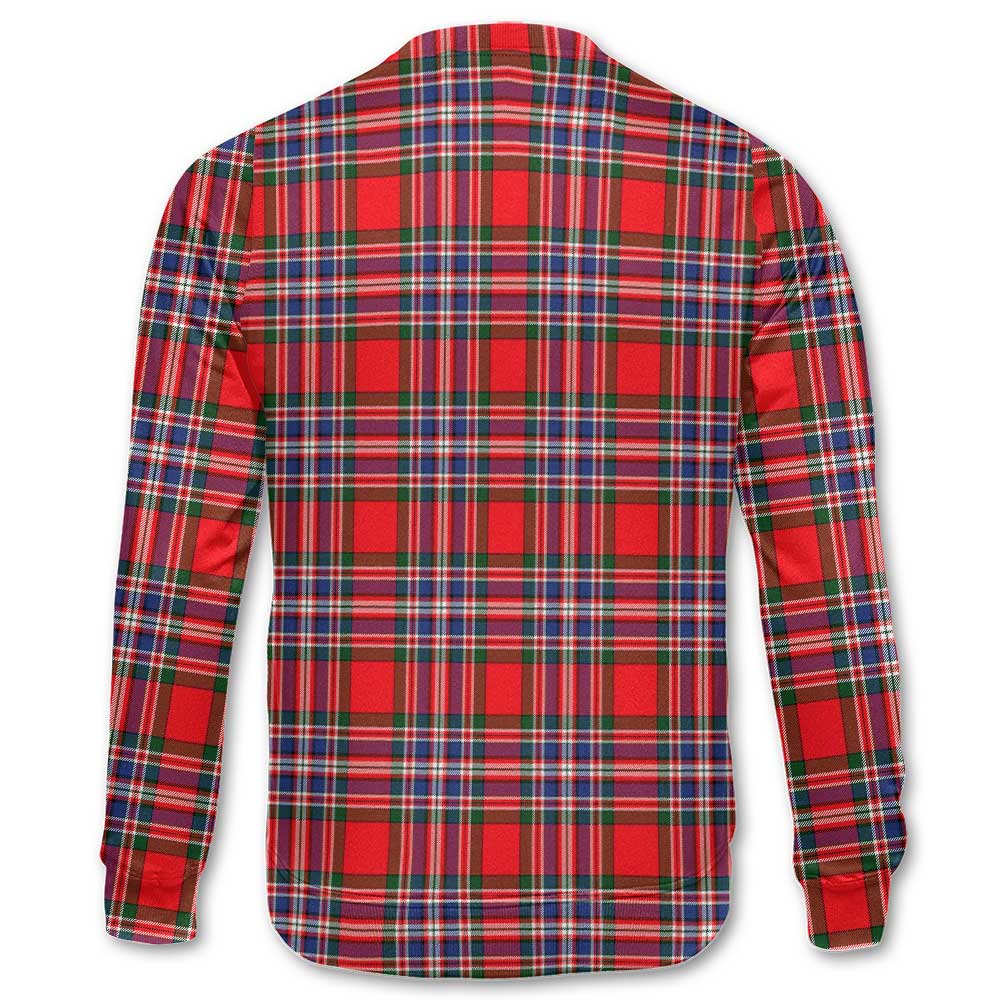 Clan Macfarlane Tartan Men Sweatshirt Crest And Plaid Basic Style