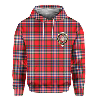 Clan Macfarlane Tartan Women Hoodie Crest And Plaid Basic Style