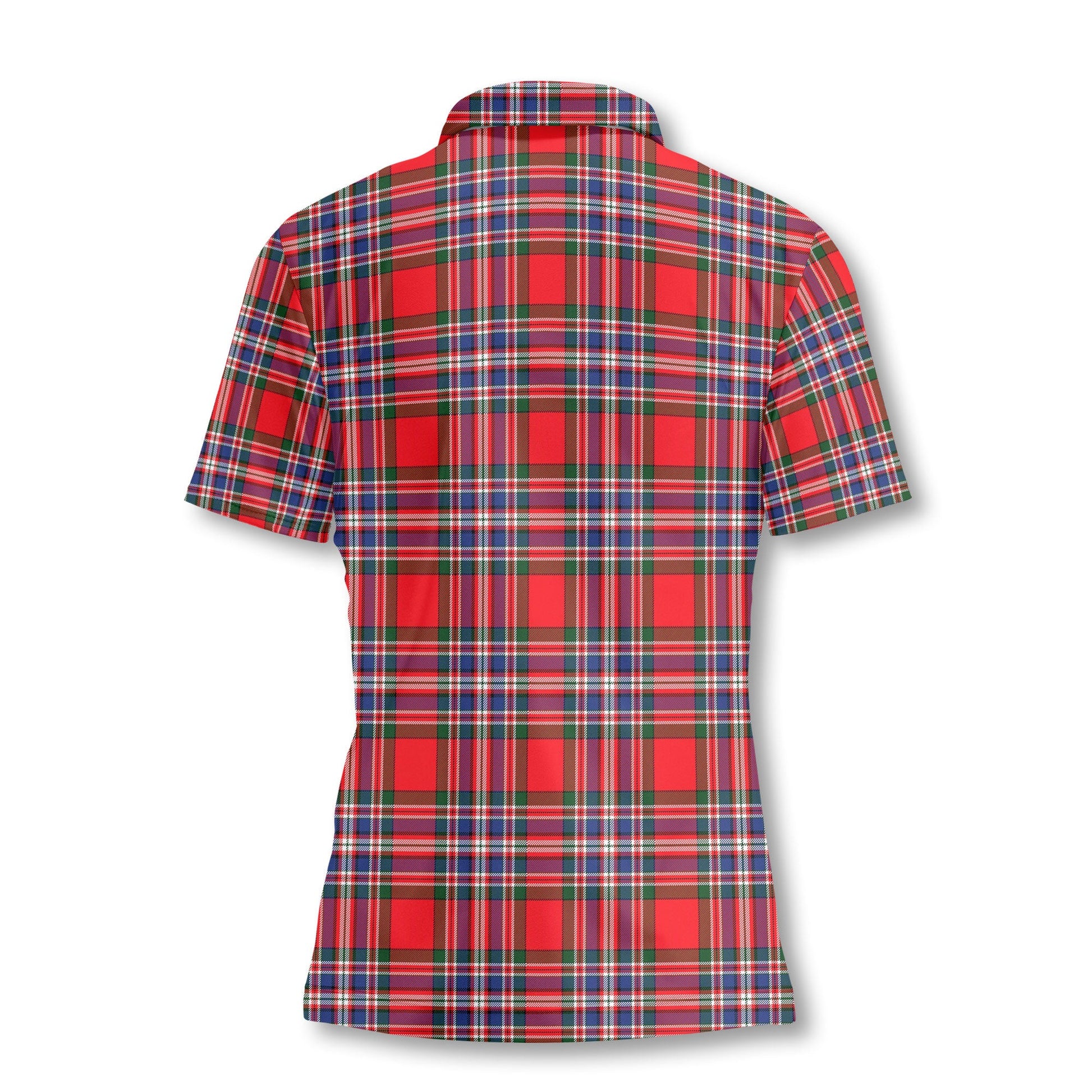 Clan Macfarlane Tartan Women Polo Shirt Crest And Plaid Basic Style