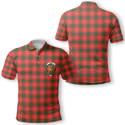 Clan Macfie Tartan Men Polo Shirt Crest And Plaid Basic Style