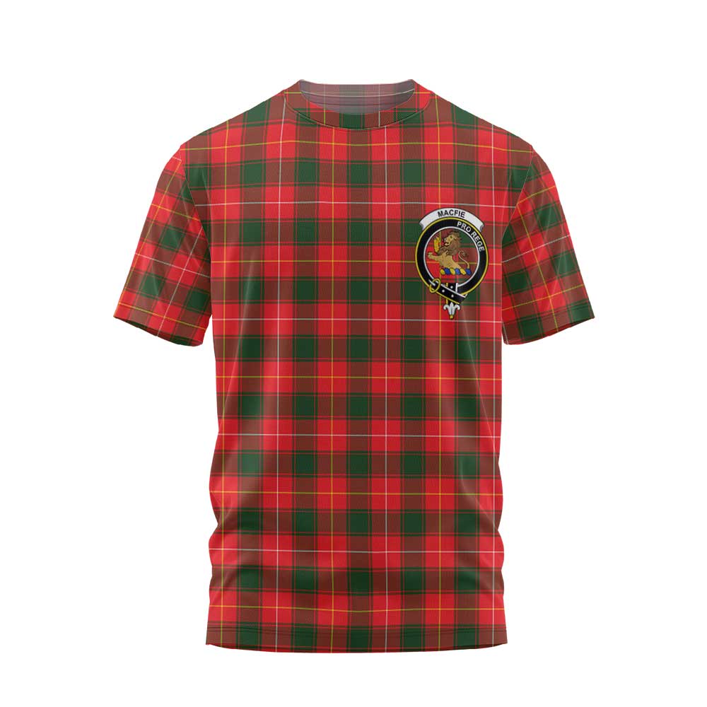 Clan Macfie Tartan Women T Shirt Crest And Plaid Basic Style