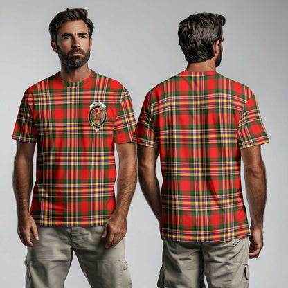 Clan Macgill Tartan Men T Shirt Crest And Plaid Basic Style