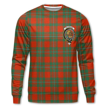 Clan Macgregor Tartan Men Sweatshirt Crest And Plaid Basic Style