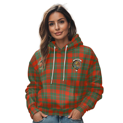 Clan Macgregor Tartan Women Hoodie Crest And Plaid Basic Style