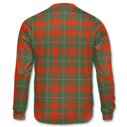 Clan Macgregor Tartan Women Sweatshirt Crest And Plaid Basic Style