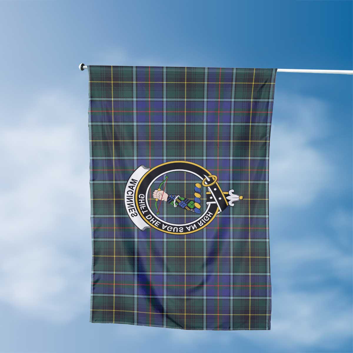 Clan Macinnes Tartan Flag 1 Crest And Plaid Basic Style Tartan House Flag Crest And Plaid Basic Style