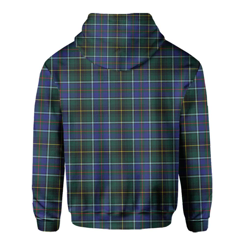 Clan Macinnes Tartan Men Hoodie Crest And Plaid Basic Style