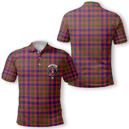 Clan Macintyre Tartan Golf Men Polo Shirt Crest And Plaid Basic Style