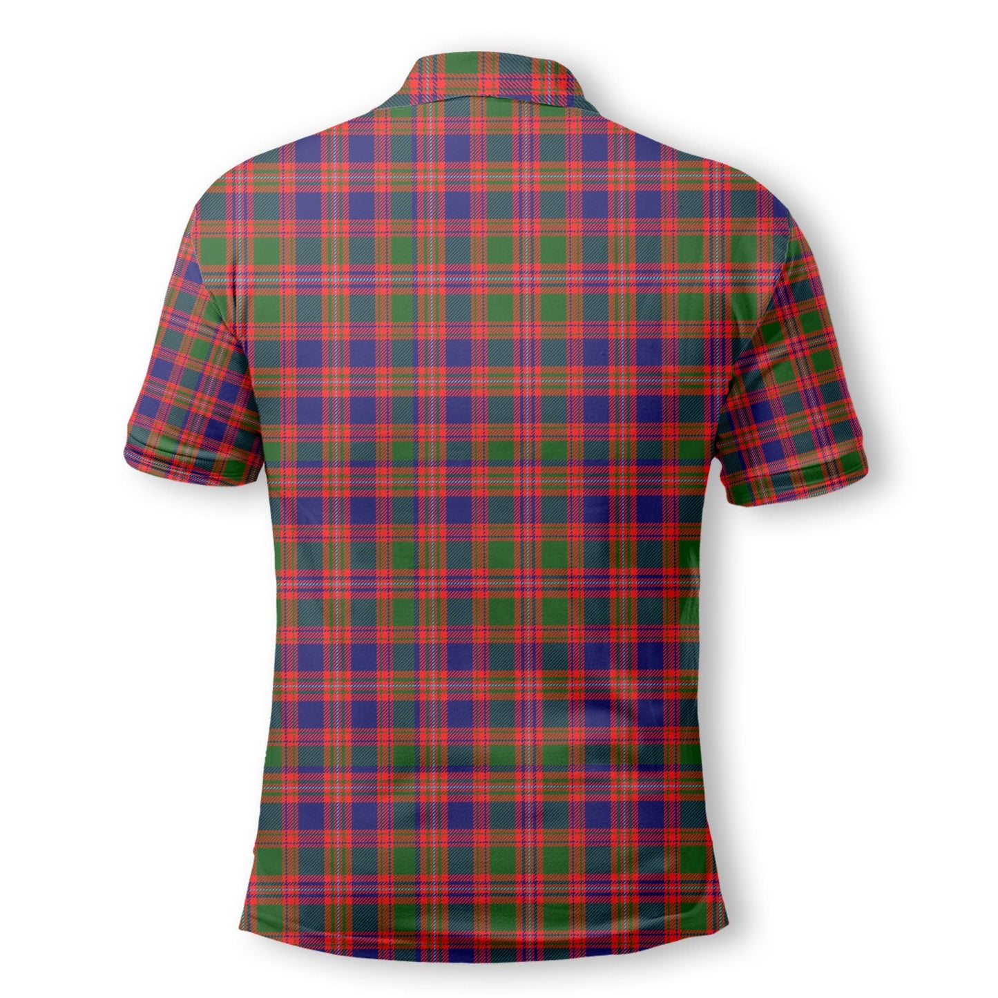 Clan Macintyre Tartan Golf Men Polo Shirt Crest And Plaid Basic Style