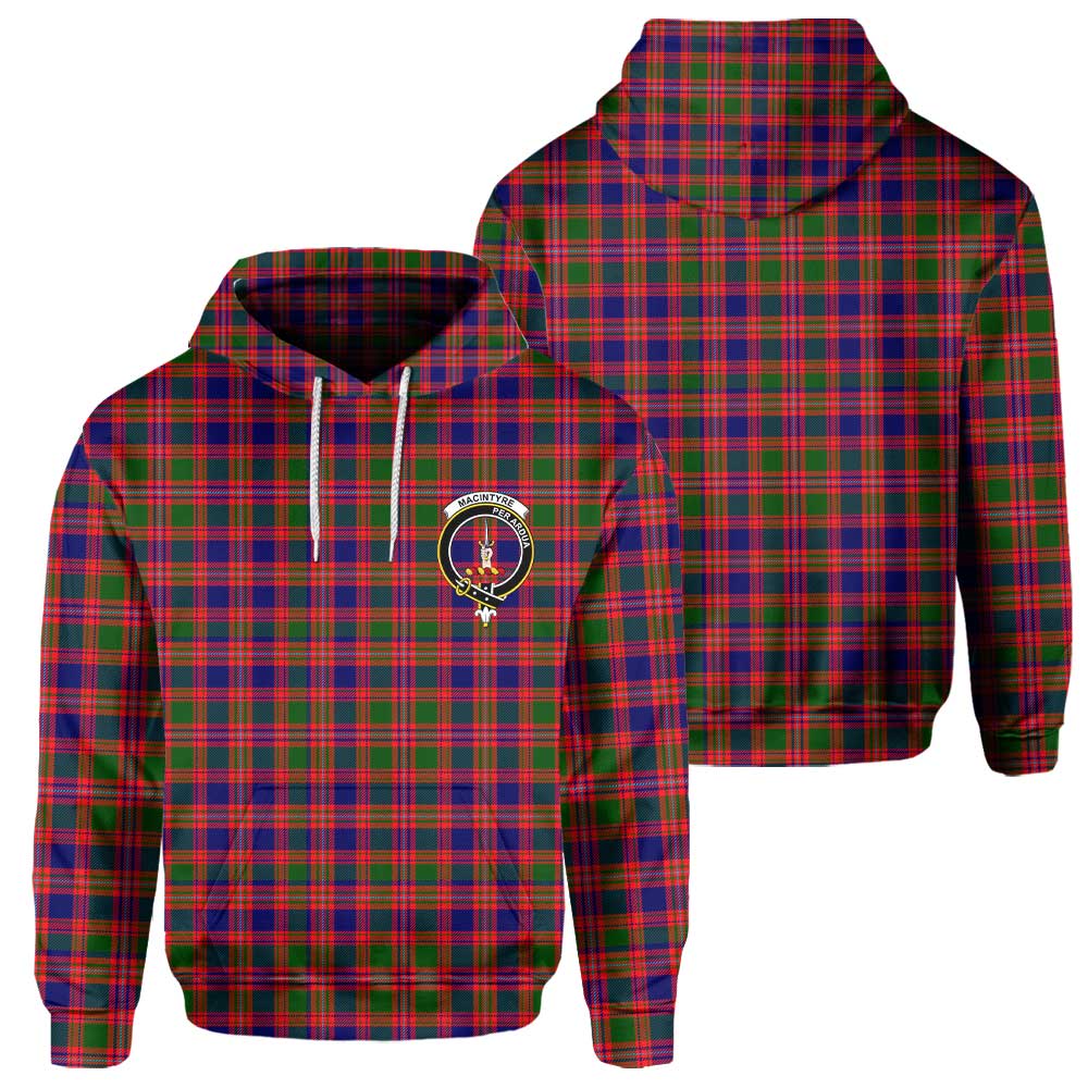 Clan Macintyre Tartan Men Hoodie Crest And Plaid Basic Style