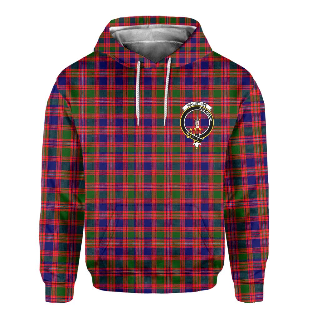 Clan Macintyre Tartan Men Hoodie Crest And Plaid Basic Style