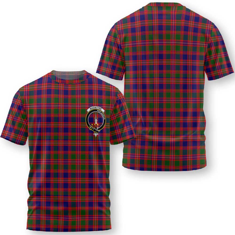 Clan Macintyre Tartan Men T Shirt Crest And Plaid Basic Style