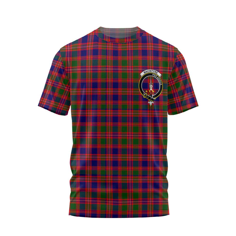 Clan Macintyre Tartan Men T Shirt Crest And Plaid Basic Style